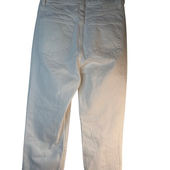 2/$30 ZARA Size 6 White Straight Leg Jeans - Picture 10 of 12